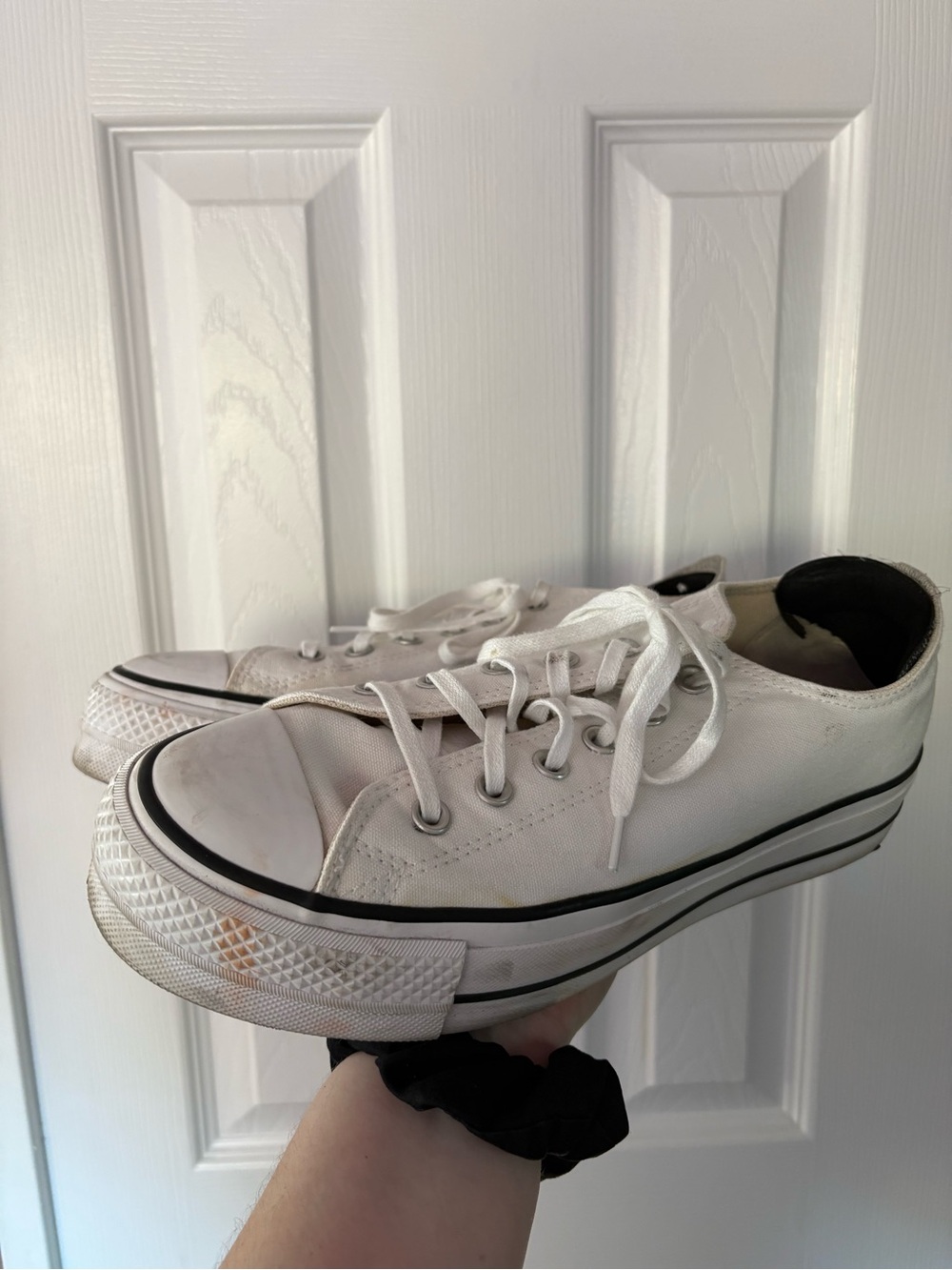 Converse All Stars White Low-Top Canvas Sneakers - Picture 4 of 10